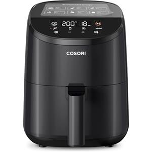 COSORI Friggitrice ad Aria 2 Litri, Air Fryer Portatile a Risparmio Energetico Con 30 Ricette Online, 4 Funzioni Con Riscaldamento, 97% Meno Olio, 75-205℃ Regolabile, Lavabile in Lavastoviglie, LI211