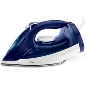 Ufesa Core 3200W Plancha de Vapor, Golpe de Vapor 260g, Vapor Continuo 50g/min, Suela Cerámica, Sistema Antical 3 en 1, Antigoteo, Depósito 350ml, Cable 1,9m, Azul