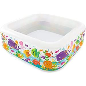 Intex 57471NP - Piscina Gonfiabile Acquario Assortiti, Vinile, Multicolore,159x159x50 cm