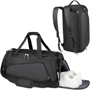 Cozary Borsone Palestra Uomo/Donna 54x26x26cm con Scomparto Scarpe Aereato, Borsa Sportiva Multiuso Impermeabile, per Gym, Viaggi, Camping