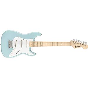 Fender FSR Squier Electric Mini Stratocaster, chitarra elettrica, Daphne Blue, ideale per principianti della chitarra