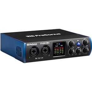 PreSonus Studio 24c, Interfaccia Audio USB-C, Per Registrazione, Diffusione, Podcasting con Bundle di Software incluse Studio One Artist, Ableton Live Lite DAW