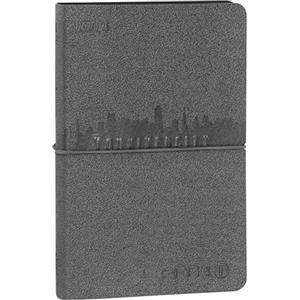 COMIX U YOUNIVERCITY - Agenda Settimanale 2025-2026, Diario 13 Mesi, con Copertina Morbida in PU, Elastico, 224 Pagine, Ideale per l'università 11,8x18cm, Grigio