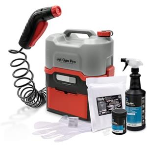 ERRECOM Kit Pulizia Completa Climatizzatori: JET GUN PRO+ Idropulitrice Portatile, Clima-Net 1L Pulitore Unità Interna/Esterna, A/C Tabs Pastiglie Climatizzatore, Cover Protezione Pareti Wally, Guanti