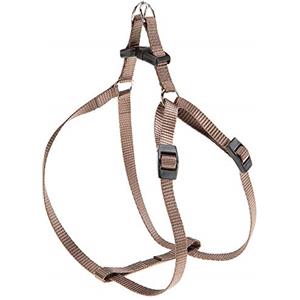 Ferplast Pettorina Cane Taglia Piccola EASY S, Pettorina Gatto Regolabile, Facile da Indossare, 35-53 cm. Marrone