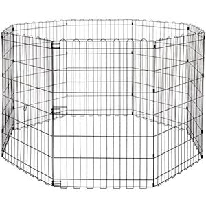 Amazon Basics, Box per esercizi per cani e animali domestici, pieghevole, in metallo, senza porta, 91 cm