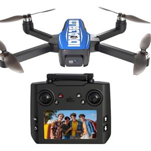 LE-IDEA GPS Drone con Telecamera 4k, IDEA36LCD Pieghevole Drone con LCD Schermo Motore Senza Spazzole, Posizionamento della Corrente Luminosa Modalità Senza Testa, FPV Quadrocopter per Principianti