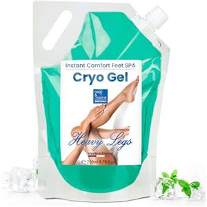 bleu & marine Bretania Gel Crema Rinfrescante 250 ml Gambe Piedi Gonfie Pesanti Gel Drenante Anticellulite Stimola la circolazione Effetto Ghiaccio Extra Rinfrescante Gel Freddo Crio-Gel Gel Forte cavalli uso umano