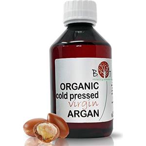 B.O.T Cosmetic & Wellness - Olio di Argan Organico Spremuto a Freddo, Idratante Pelle e Capelli, Trattamento Unghie, Adatto per Bambini, 100 ml