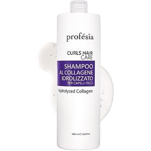 PROFESIA Shampoo Capelli Ricci 1000 ml Styling Capelli Ricci al Collagene Idrolizzato Shampoo Professionale Capelli Definisce e Dona Elasticità Capelli Ricci, Anticrespo, Capelli Ricci Prodotti