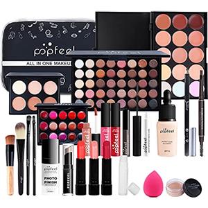 MKNZOME Professional Trucchi Donna Offerta, MKNZOME Set Trucchi Make Up Completo Kit Makeup Regalo di Natale e Compleanno Palette Ombretti Professionali Rossetti Make-up Fondotinta Correttore