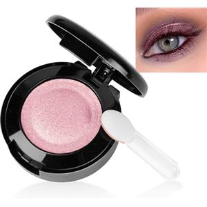 LOPHE Ombretto Occhi, Ombretto Glitterato Sakura Rosa, Eyeshadow Polvere a Lunga Durata con Specchio e Pennello, Intenso e Superpigmentato per Color Lovers#07 (1.5g)