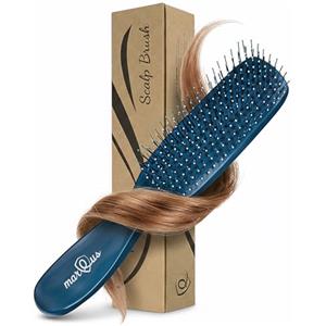 MarQus Spazzola per Cuoio Capelluto - districa senza tirare - Spazzola districante per tutti i tipi di capelli, spazzola per lucentezza e volume, 1 pezzo Midnightblue
