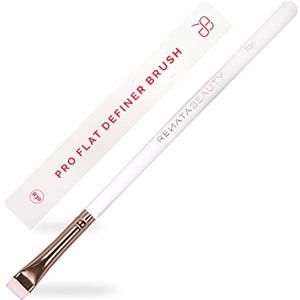 RB RENATA BEAUTY Renata Beauty R30 Pennello Definer - Pennello Correttore Sotto Occhi con Setole Sintetiche Rigide e Ferme - Pennello Eyeliner per Trucco in Gel/Polvere/Crema - Pennello Piatto Multiuso per Trucco