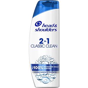Head & Shoulders Antiforfora Shampoo e Balsamo 2in1 Classic Clean, Per Capelli Grassi, Protezione dalla Forfora per Cute e Capelli, Clinicamente Provato, Dermatologicamente Testato, 225ml
