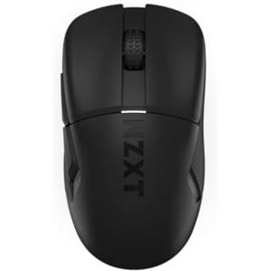 NZXT Lift Elite Wireless Gaming Mouse - Ultra leggero 57 g - 4K/8K Polling Rates, Switch ottici, Sensore ottico 26K DPI - Lunga durata della batteria - Grip laterali in gomma - Nero