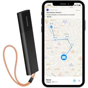 invoxia Localizzatore GPS Invoxia Classic - Abbonamento di 1 anno incluso - per auto, moto, biciclette, bambini - Avvisi di movimento e inclinazione - Durata della batteria fino a 6 mesi