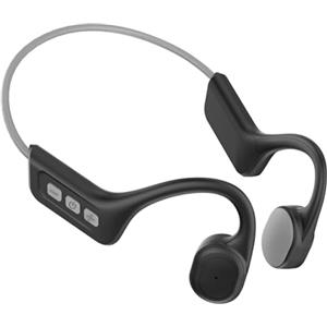 SAIET - Cuffie Conduzione Ossea Bluetooth EAR FREE - Auricolari Running, Ciclicsmo e Piscina Waterproof - 8h di Ascolto Musica