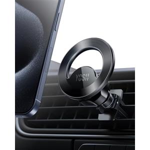 YOSH Porta Cellulare Auto Magnetico per MagSafe, 2024 Design Ultraleggero & 20 x N55 Magneti, Supporto Magnetico Super Stabile, Porta 360° Rotation, per iPhone serie 16/15/14/13/12 & custodia Mag-Safe