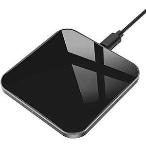 AGPTEK 15W Caricatore Wireless Veloce, Caricabatterie Wireless per iPhone 14/13/12/11/X/XS/8Plus, AirPods Pro, Galaxy S22/S21/Note 20/10+, Huawei, Xiaomi (Nero)