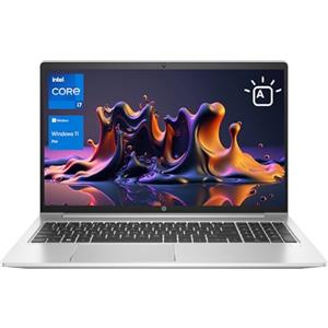 HP ProBook 450 G10 Business Laptop, Display FHD da 15,6", Intel Core i7-1355U, 32 GB RAM, SSD da 1 TB, webcam, tastiera retroilluminata, lettore di impronte digitali, RJ-45, Wi-Fi 6, Windows 11 Pro