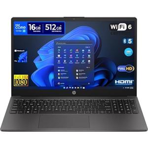HP 250 G10 Notebook Portatile, Intel Core i3-1315U, 16 GB RAM DDR4, 512 GB SSD NVMe, Display 15.6" Full HD, Windows 11 Pro