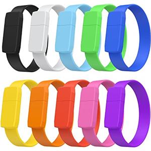 FEBNISCTE Chiavetta USB 16 GB, Confezione 10 Pezzi Pennetta USB 2.0, Pen Drive 16 Giga Portatile Pendrive Personalizzate Bundle Colorate per Università, Archiviazione dati Informatici