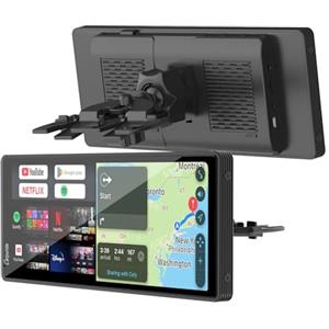 CARPURIDE Wireless CarPlay e Android Auto 4+64 GB, Navigazione Online e Offline, G00GLE Play, BT, Antenna GPS, Telecamera di Backup, Schermo Intero 10,26", Area di Visualizzazione 9,3"