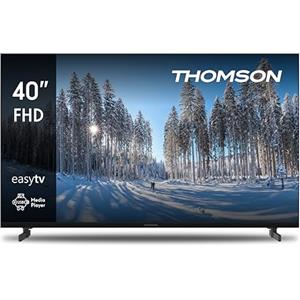 Thomson 40 Pollici (101 cm) LED Full HD Easy TV - No Smart - Hotel Mode, USB, HDMI, Triple-Tuner (Cavo/Satellite/Antenna), AV IN, CI+, A+ Pannello - 40FD2S13