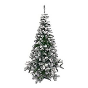 Aurora Store.it Albero di Natale Innevato Lapponia Abete Artificiale 120 CM Pino Rami Neve Folto 420 Rami