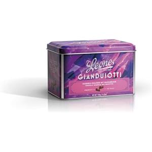 Pastiglie Leone Leone dal 1857 - Latta Gianduiotti - Cioccolatini alla Nocciola - Gianduiotto Classico Leone - Senza Glutine e Vegani - Latta Regalo da 150 gr