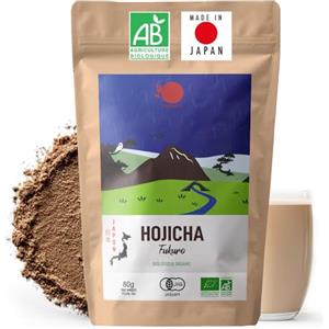 ORIGEENS Tè Hojicha Giapponese Dark Roasted 80g Bio in polvere