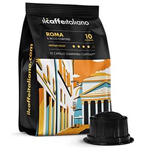 FRHOME Il Caffè Italiano Capsule compatibili con Caffitaly, Miscela Roma Intensità 10, Confezione da 100 Capsule