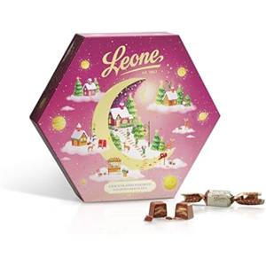 Pastiglie Leone Leone dal 1857 - Confezione Regalo Leone - Scatola Cioccolatini Assortiti - Praline Senza Glutine - Confezione da 300g - Dolci Scrigni Incantati - Natale