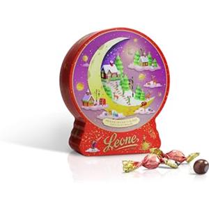 Pastiglie Leone Leone dal 1857 - Latta Piatta Boule Gourmet - Cioccolatini Assortiti - Praline Senza Glutine - Confezione da 100g - Dolci Scrigni Incantati - Idee Regalo Natale