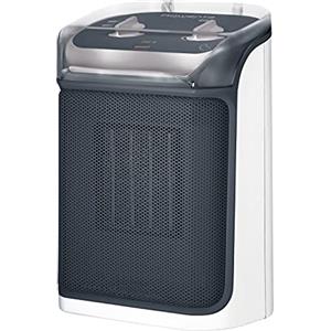 Rowenta SO9281 Mini Excel Aqua, termoventilatore, due velocità, silenziosità 50 dBa, design compatto, Grigio/Bianco