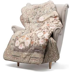 Caleffi Scaldotto In Cotone Pettinato Art. Giava Cm. 130X170 plaid Imbottito - Colore Tortora