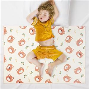 Aolso Bambino Fasciatoio 65x90cm Portatile, Tappetino Cambio Doppia Faccia, Materassino Neonato Lavabile e Impermeabile