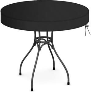 OFFCUP Copertura Tavolo Esterno Impermeabile 420D Oxford Copertura per Tavolo Rotondo da Giardino Anti-UV Antivento Telo Copritavolo Copri per Tavolo Giardino, Ø 82 x 10 cm