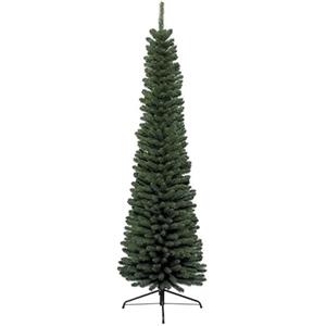 ROTEX Albero di Natale Artificiale Verde Slim Stretto Apertura Automatica 180 cm