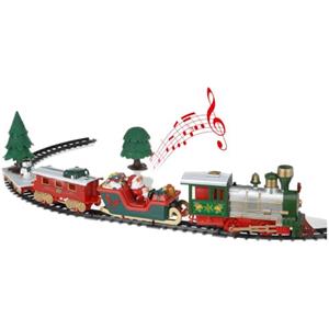 Viscio Trading 172492 Trenino di Natale, Plastica, Multicolore, 90x42x1 cm