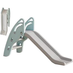 Gupamiga Scivolo da Giardino per Bambini con Maniglie, Pendenza Scivolo Extra Lunga e Scale Antiscivolo, Elevata Resistenza, Facile Montaggio e Pieghevole (blu)