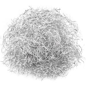 TK Gruppe Timo Klingler Capelli d'angelo ricci 15 g di orpelli d'argento per la decorazione dell'Avvento di Natale (argento)