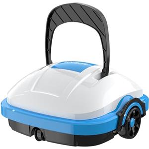WYBOT Robot Piscina Fuori Terra per Piscina da 50m², Robottino Pulitore con Doppia Motricità e Parcheggio Autonomo | Robot Piscina Pulitore Senza Fili con Batteria Bianco