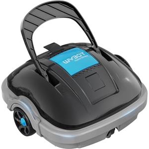 WYBOT Robot Piscina Fuori Terra per Piscina da 80m², Robottino Pulitore con Doppia Motricità e Parcheggio Autonomo | Robot Piscina Pulitore Senza Fili con Batteria Autonomia 100 Min Grigio scuro
