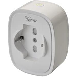 Bimar AP04 Presa Smart, Presa Italiana Intelligente WiFi, Controllo vocale, Smart Plug con Controllo Remoto dei Dispositivi Ovunque Tramite iOS e Android App, 1pz