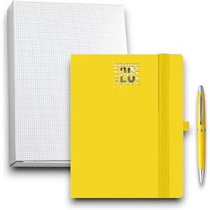 KORAT Agenda Giornaliera 2026, 12 Mesi 9x13 cm con Elastico - Alicante, Calendario, Penna Inclusa e Astuccio, daily planner, Flessibile, Tascabile, Copertina Matra (Giallo)