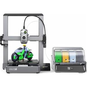 Creality Hi Combo (A) Stampante 3D Multicolore (16 Colori) con CFS, 500mm/s Alta Velocità, Autolivellamento, Lettura Filamento e Anti-Blocco, 95% Preassemblato, Struttura Metallica 260x260x300 mm