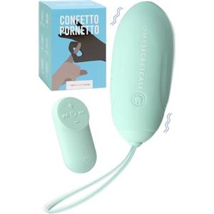 MySecretCase Ovetto Vibrante Donna Telecomando - Vibratoreper Donna Professionale Comando a Distanza, Vibratore Sextoys Wireless, Sextoy Sessuali, Vibratoriper Coppie Buc0wski (Turchese)
