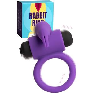 MySecretCase Anello Pene Uomo Sextoys - Anello Vibrante Per Lei E Lui, Vibratore Per Uomo Anello Vibrante, Cock Ring Vibratore Piccolo, Anello Per Erezione, Masturbatore Per Uomini (Rabbit Ring)